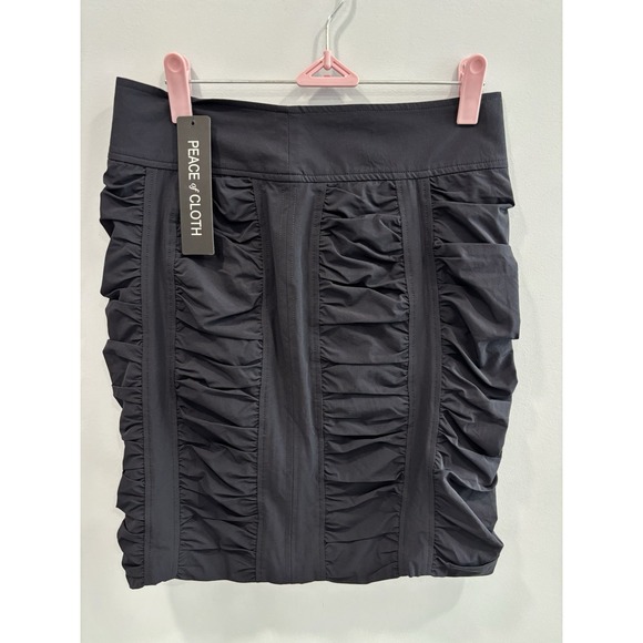 Peace of Cloth Penny Ruched Skirt XS – Stretch Nylon Spandex Mini Skirt - Picture 2 of 9